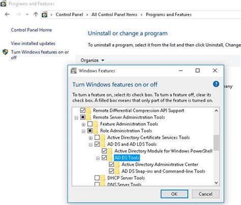 dsa.msc install win 10