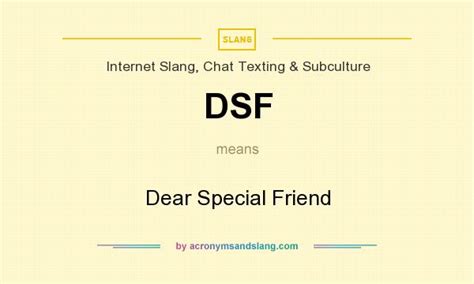 dsf meaning in text