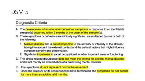 dsm 5 adjustment disorder criteria pdf