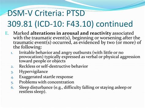 dsm code for ptsd unspecified