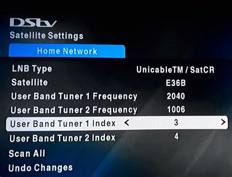 Most DStv Decoders XtraView Configuration with SLNB or a Diplexer