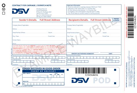 dsv courier east london contact number