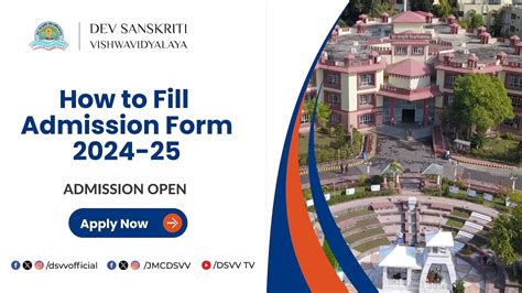 dsvv admission 2018 application form