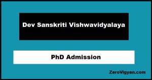dsvv phd result admission