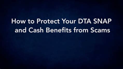 dta cash benefits application