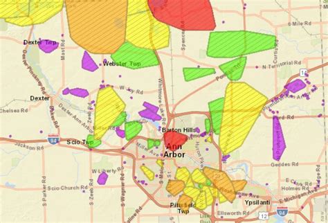 dte power outage by zip code map
