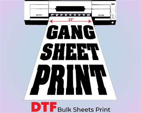 dtf transfer gang sheet