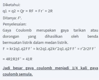 Dua Buah Muatan q Terpisah Sejauh r Memiliki Gaya: Kelebihan, Kekurangan dan Penjelasan Detail