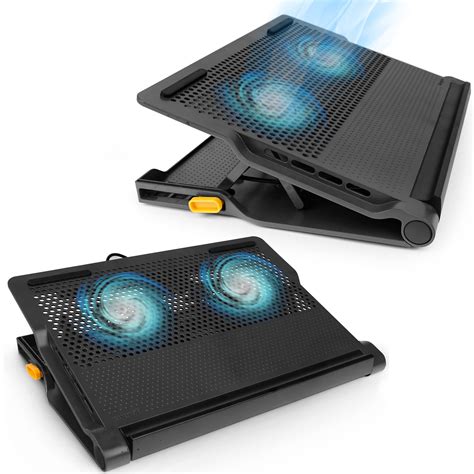 Zebronics NC5000M Laptop Portable Cooling Pad with Dual LED Fan (Color May Vary) in bulk for