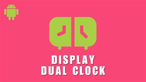 Dual Clock Android Home Screen