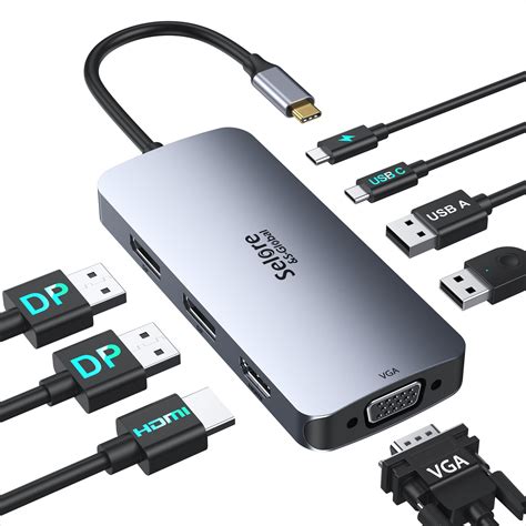 USB C Hub 12in1 Dual Monitor ALXUM