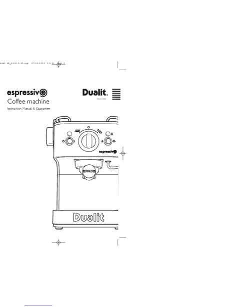 Dualit Coffee Grinder Instructions