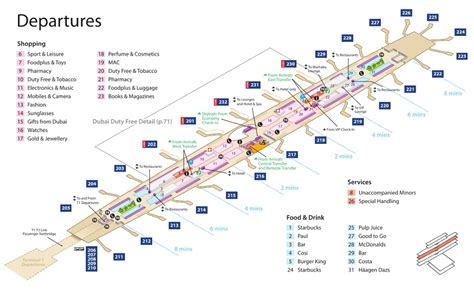 dubai airport departures terminal 3 map