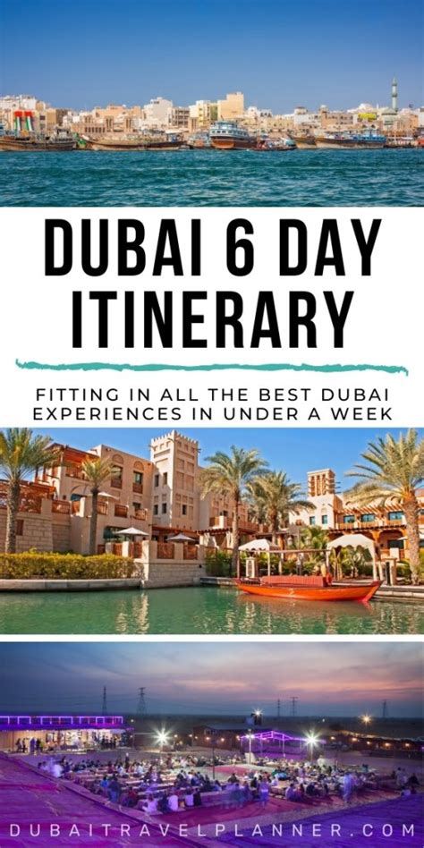 dubai itinerary 6 days