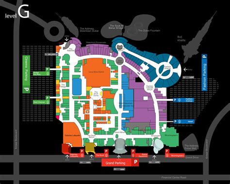 dubai mall parking map