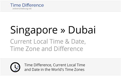 dubai time now and singapore time