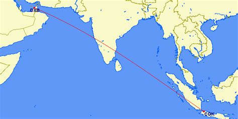 dubai to indonesia flight