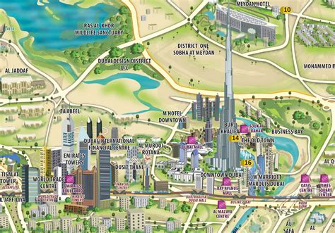 dubai tourist map interactive