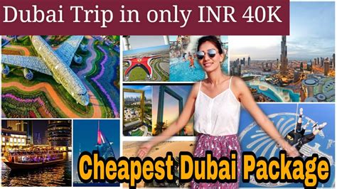 dubai trip cost per person from india