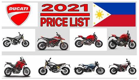 DUCATI MOTORCYCLE PRICE LIST IN PHILIPPINES 2021 YouTube