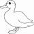 duck coloring page printable