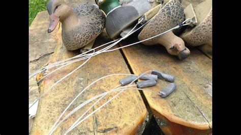 Duck Decoy Weights And String
