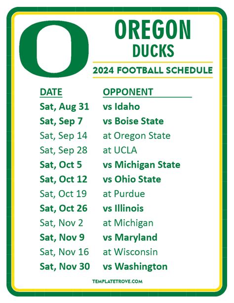 Ducks Calendar 2024