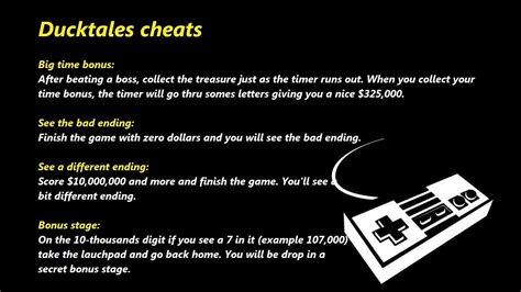 Ducktales Cheats