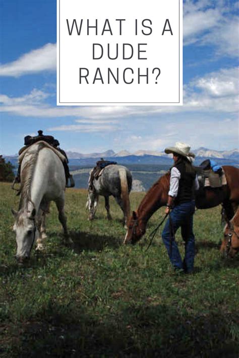 dude ranch meaning
