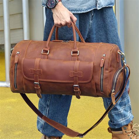Duffle Bag Leather Handle