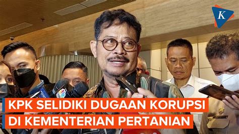 dugaan korupsi kementerian pertanian