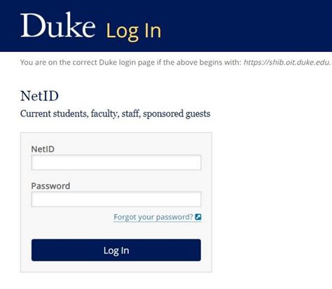 duke portal login email