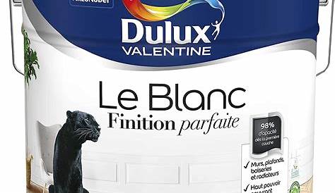 Pot de peinture Dulux Valentine blanc mat 98 d'opacité