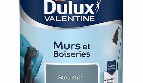 Dulux Valentine Bleu Gris Satin Peinture Murs Et Boiseries Color Resist