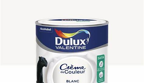 Dulux Valentine Creme De Couleur Blanc Satin Peinture Crème 10 L