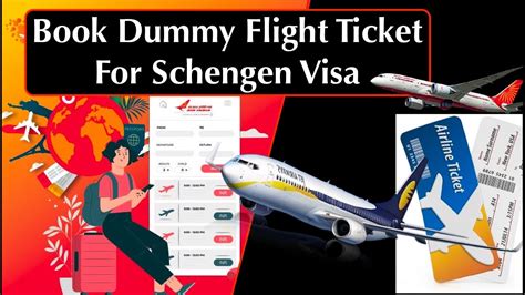dummy flight booking for schengen visa