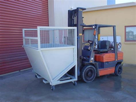 Dump Trash Bin For Forklift