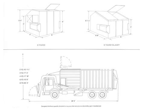 Dumpster Truck Dimensions