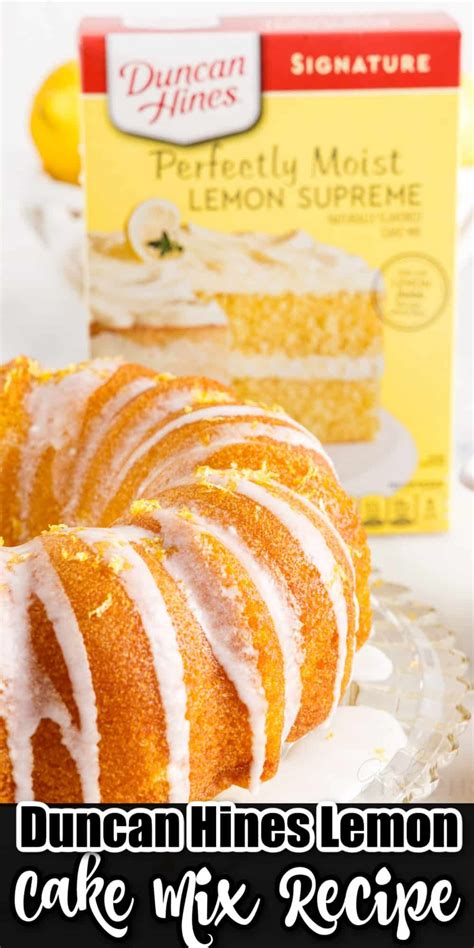 duncan hines recipes lemon cake mix