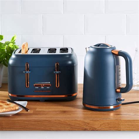 Dunelm Blue Kettles And Toasters