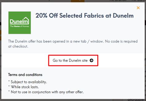 Dunelm Curtain Voucher Code