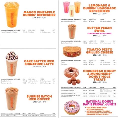 dunkin donuts coffee flavors 2022