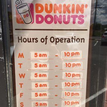 Dunkin Donuts Coffee Hours