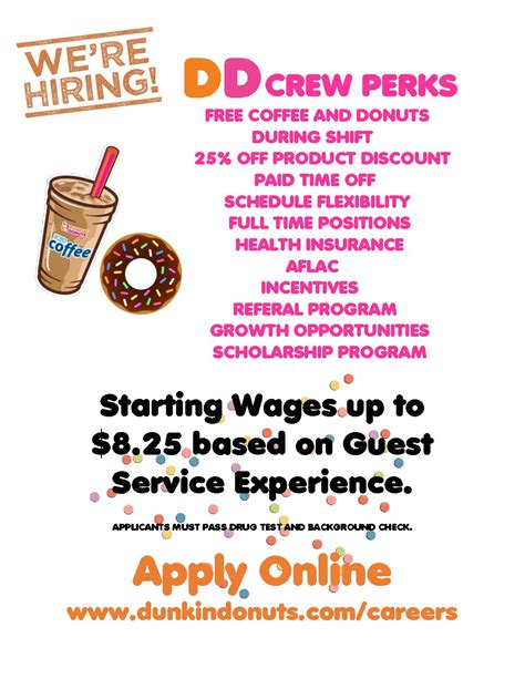 dunkin donuts job hiring