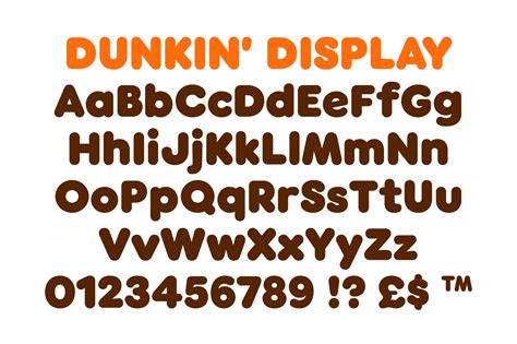dunkin donuts logo font