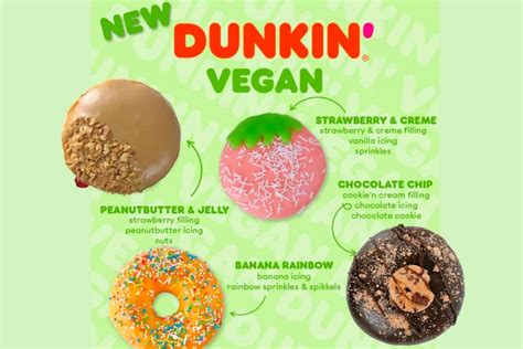 dunkin donuts menu 2023 vegan options