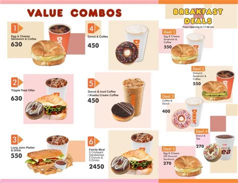 dunkin donuts menu 2024