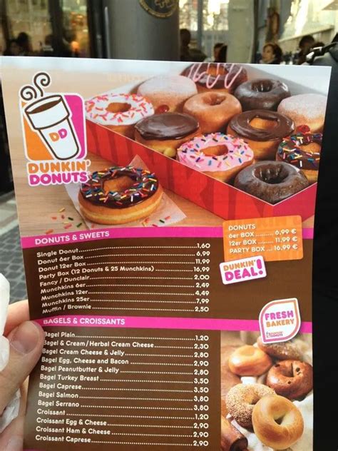 dunkin donuts preise