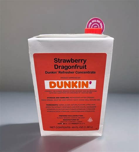 dunkin refresher concentrate