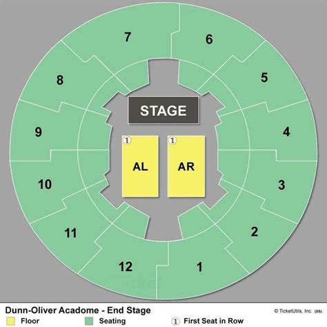 Dunn Oliver Acadome Seating Chart
